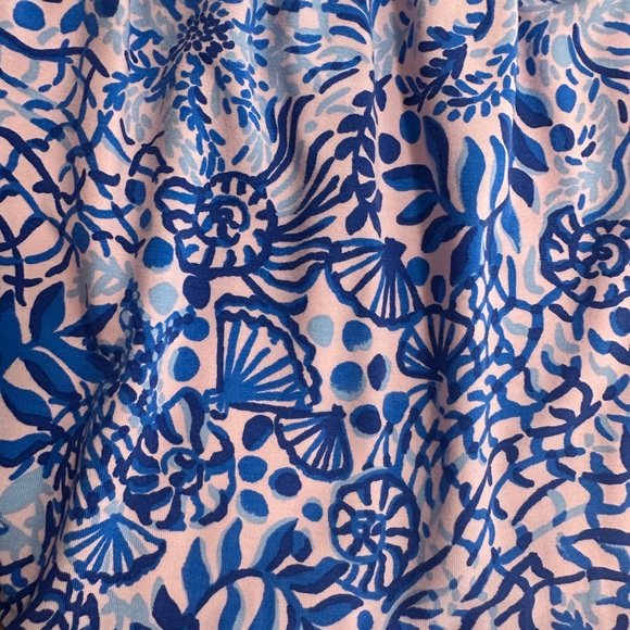 Lilly Pulitzer Kailua Smocked Dress, Ruched, Medium, Tie Straps, Like new - Picture 3 of 7